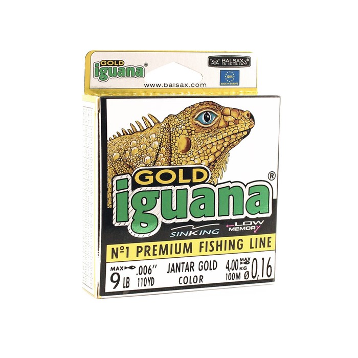 фото Леска balsax "iguana gold" box 100м 0,16 (4,0кг)