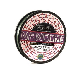 

Леска BALSAX "Nano Fishing Green" BOX 100м 0,45 (22,5кг)