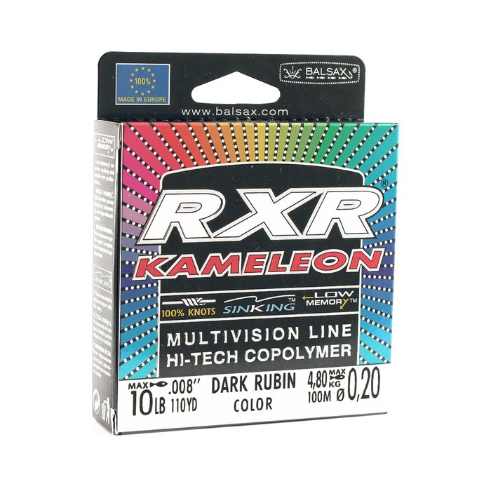 фото Леска balsax "rxr kamelion" box 100м 0,20 (4,8кг)