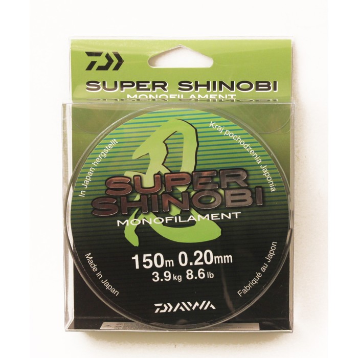 Леска DAIWA Super Shinobi 0,20мм 150м (светло-зеленая)