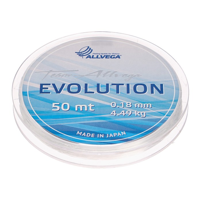 фото Леска монофильная allvega "evolution" 50м 0,18мм (4,49кг) прозрачная