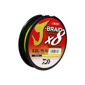 

Леска плетеная DAIWA J-BRAID GRAND X8 0.20MM-135M YELLOW