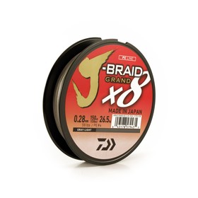

Леска плетеная DAIWA J-BRAID GRAND X8 0.28MM-135M GRAY-LIGHT