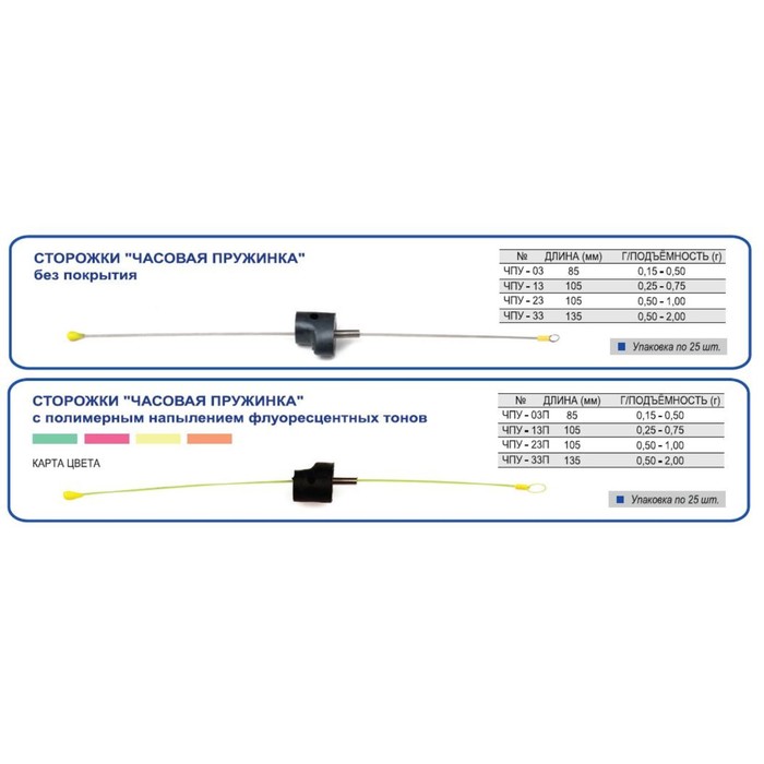 фото Сторожок "час.пруж." универс."спорт-плотва" №33 (0,5-2гр) (25шт.) (пир пирс