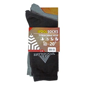

Термоноски Woodline Wool комплект 2 пары до -20С р.38-40