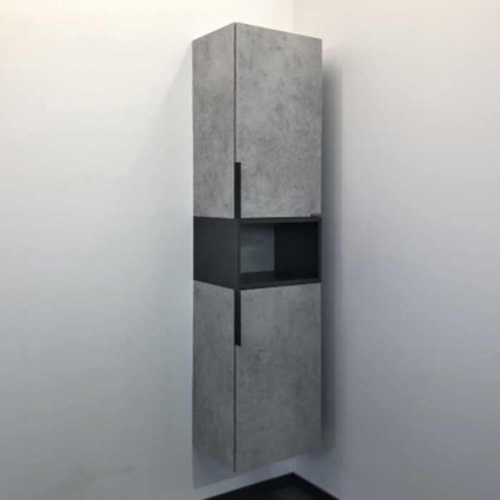 Шкаф-колонна COMFORTY «Франкфурт-40» цвет бетон светлый цена и фото
