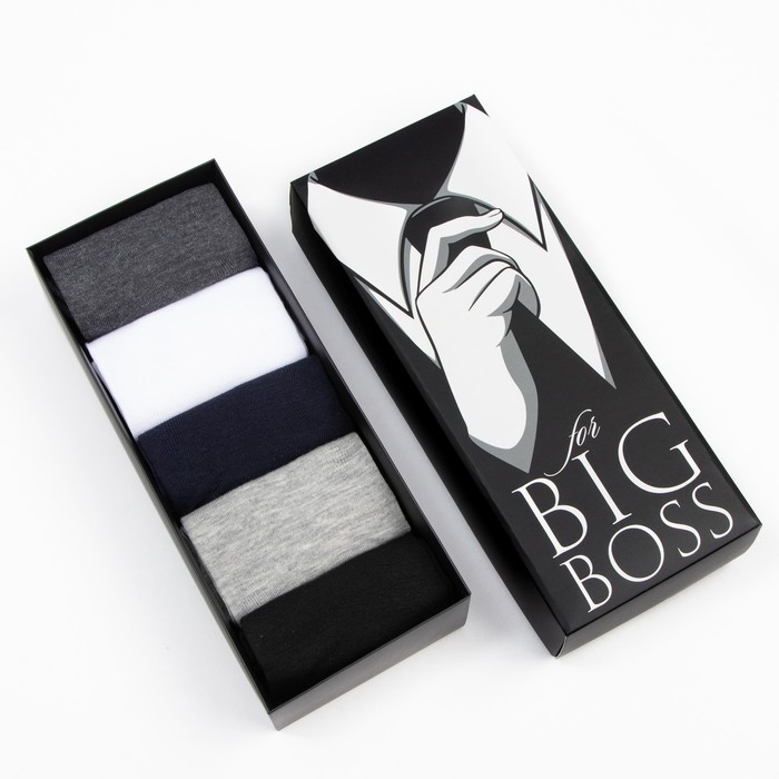 

Набор мужских носков KAFTAN "Big boss" 5 пар, размер 39-41