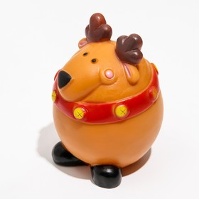 

Игрушка пищащая для собак "Объевшийся олень", 6,5 х 8,5 см