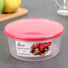 Контейнер пищевой 500 мл круглый "Браво", цвет МИКС