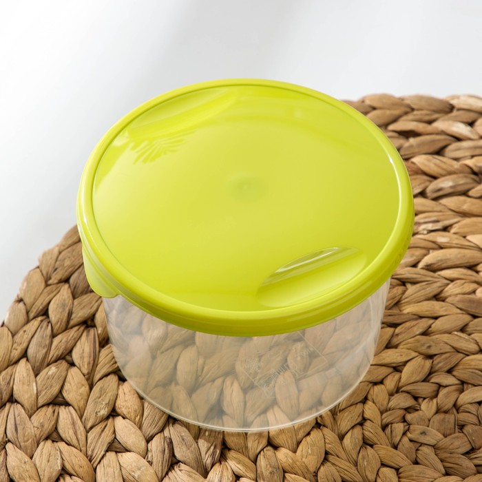 Контейнер пищевой 750 мл круглый "Браво", цвет МИКС