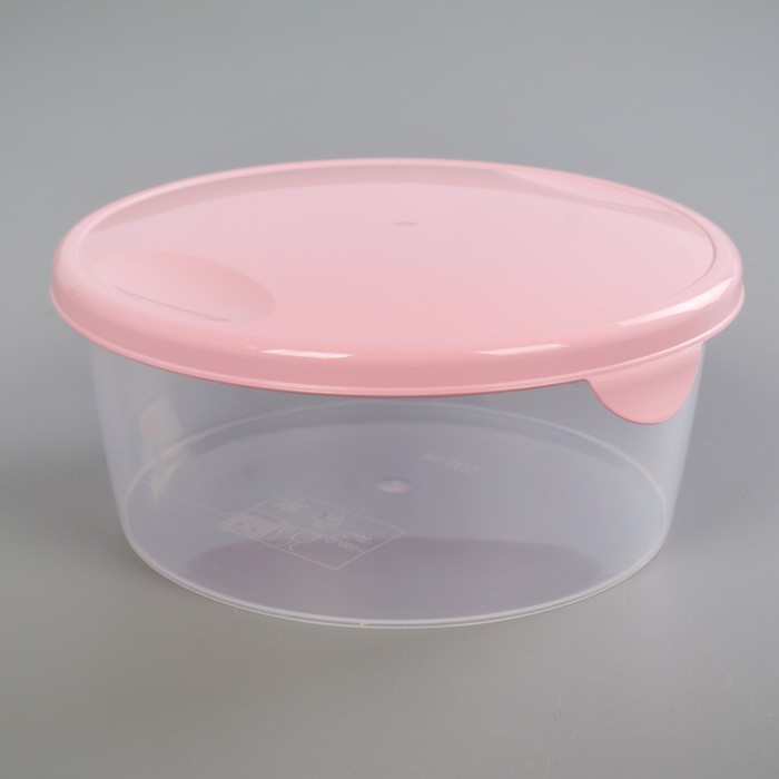 Набор пищевых контейнеров 500 мл круглый "Браво", 3 шт, цвет МИКС