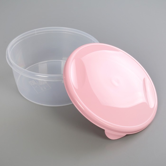 Набор пищевых контейнеров 500 мл круглый "Браво", 3 шт, цвет МИКС