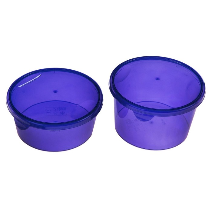 Набор пищевых контейнеров "Браво", 2 шт: 500 мл; 770 мл, цвет МИКС