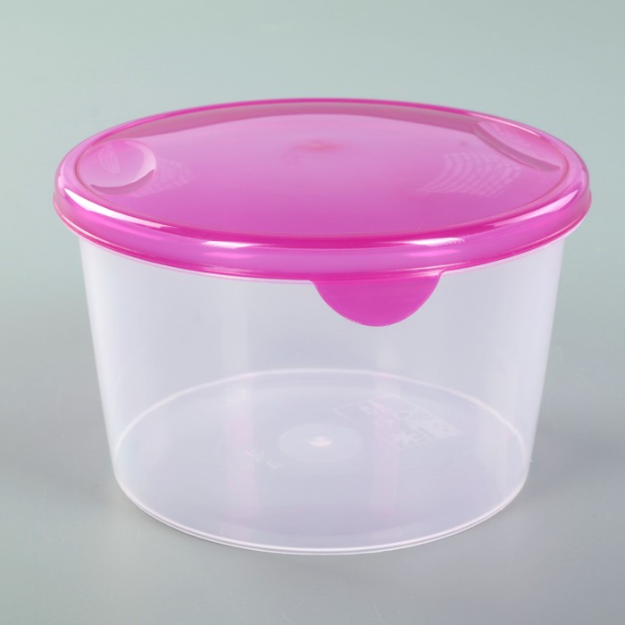 Набор пищевых контейнеров круглых 750 мл "Браво", 3 шт, цвет МИКС