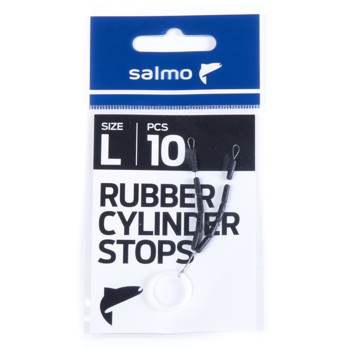 

Стопоры резиновые Salmo RUBBER CYLINDER STOPS р.003L 10шт.