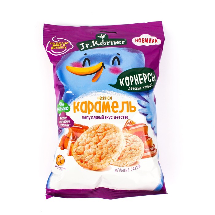 

Рисовые мини хлебцы Карамельные 30г Jr. Korner