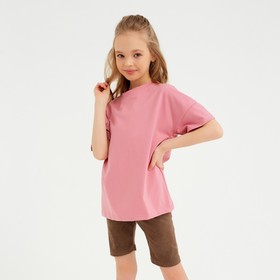 Велосипедки детские MINAKU: Casual Collection KIDS цвет коричневый, рост 110