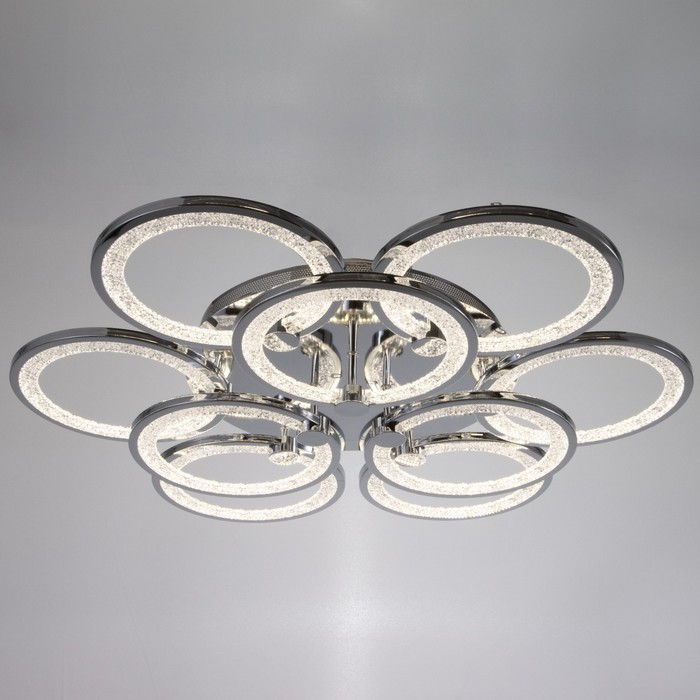 

Люстра с ПДУ 1839/9SL LED 288Вт 3000-6000К диммер серебро 80х80х11 см BayerLux