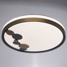 

Светильник с ПДУ 2125/1GR LED 92Вт 3000-6000К диммер серо-золотой 50х50х8 см