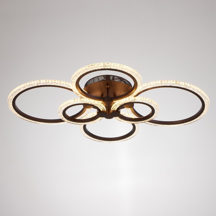

Люстра с ПДУ 1833/6CF LED 145Вт 3000-6000К диммер кофе 76х58,5х13,5 см