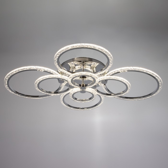 

Люстра с ПДУ 1833/8SL LED 228Вт 3000-6000К диммер серебро 95х58х15 см
