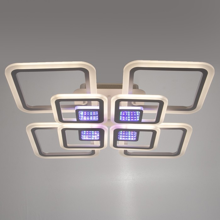 

Люстра с ПДУ 1964/8 LED 192Вт 3000-6000К диммер белый 60,5х60,5х10,5 см BayerLux