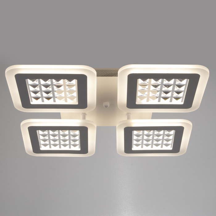 

Люстра с ПДУ 1967/4 LED 152Вт 3000-6000К диммер белый 42,5х42,5х6 см