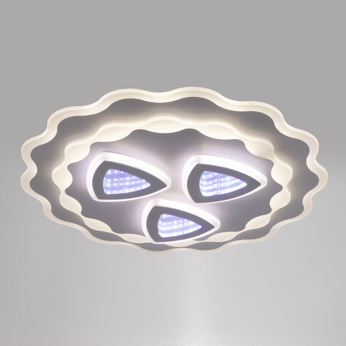 

Люстра с ПДУ 1989/1 LED 130Вт 3000-6000К диммер белый 50х50х8 см BayerLux