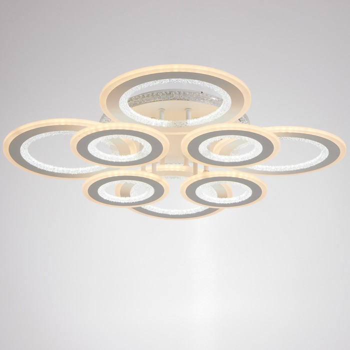 

Люстра с ПДУ 1978/8 LED 260Вт 3000-6000К белый 67х67х11,5 см
