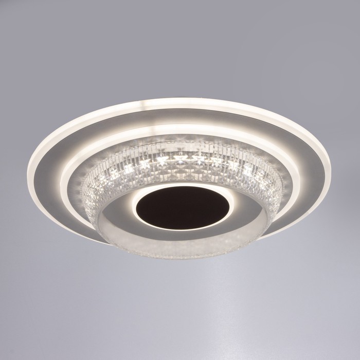 

Люстра с ПДУ 1987/1 LED 115Вт 3000-6000К белый 48х48х10 см