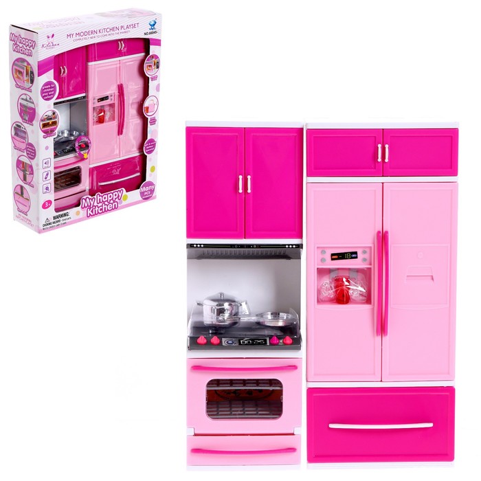 фото Набор игровой "кухня" для кукол, звук,свет, с аксессуарами