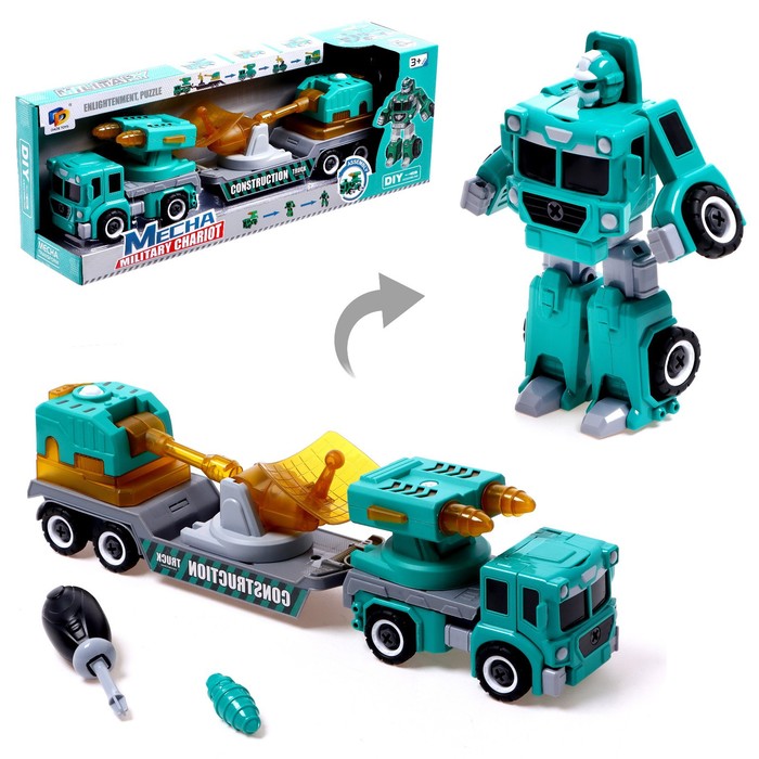 фото Конструктор винтовой «военная техника», набор 3 шт., робот-машина