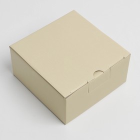 Коробка складная «Бежевая», 15 х 15 х 7 см Ош