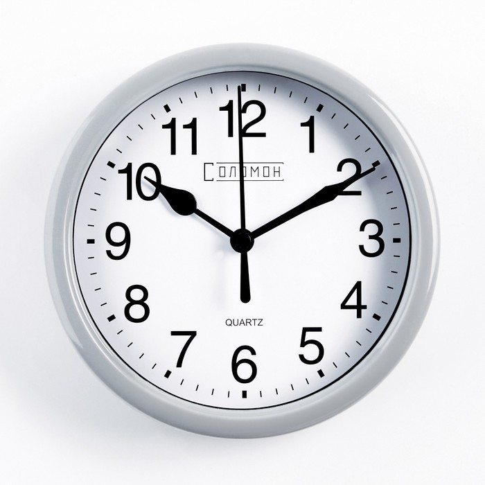 Часы настенные Соломон, плавный ход, d-15 см