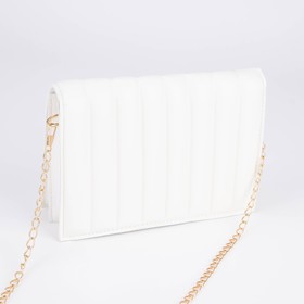 

Сумка-мессенджер, отдел на клапане, длинный ремень, цвет белый