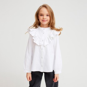 Блузка для девочки MINAKU цвет белый, р-р 140