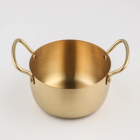 

Кастрюля, 22,5×16,5×9 см, толщина 1 мм, 201 марка стали, цвет золотой