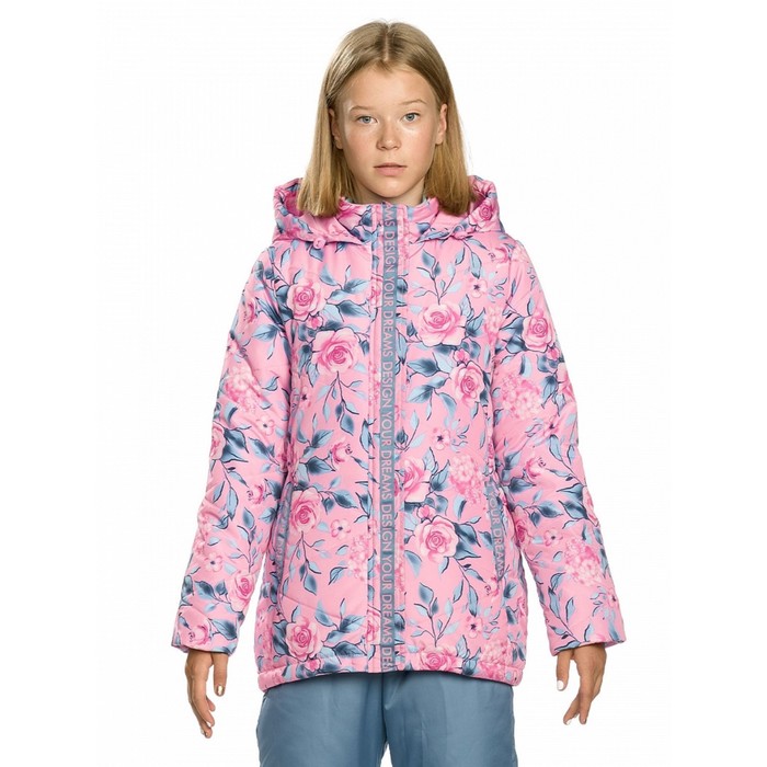 Куртка для девочек, рост 134 см, цвет розовый