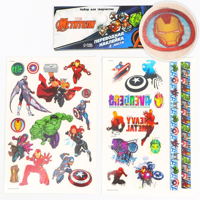 Набор детских татуировок «Avengers» Мстители набор татуировок переводных мстители каваи the avengers kawaii 1