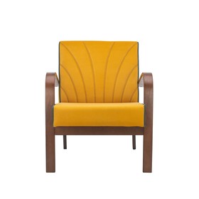 

Кресло для отдыха Шелл 710х530х750 Орех/ткань Fancy 48/кант Fancy 37