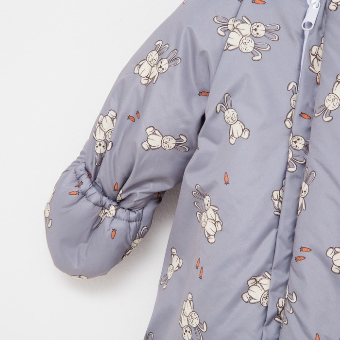 

Конверт с ручками (с петлей для автокресла), цвет серый, рост 62 см