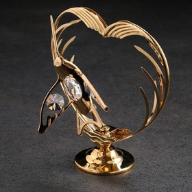 Сувенир «Птица в сердце»,с кристаллами Ош