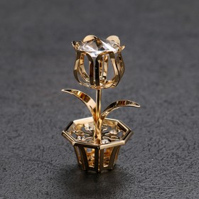 Сувенир «Цветочек»,с кристаллами Ош