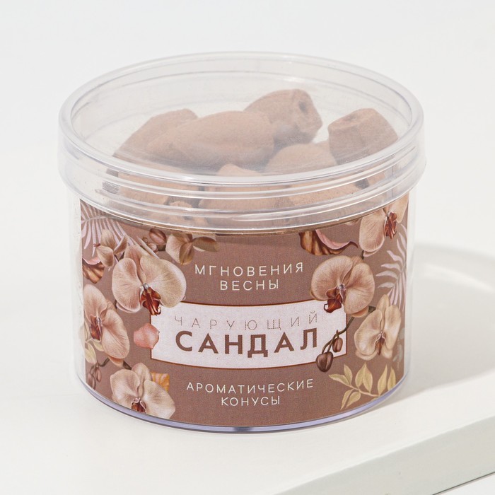 

Ароматизаторы в форме конусов "Чарующий сандал", (40 шт)