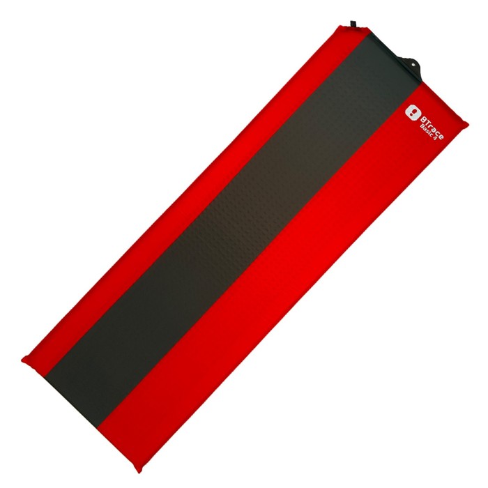 ковер самонадувающийся btrace basic 5 192х66х5 см зеленый Ковер самонадувающийся BTrace Basic 4, 183х51х3.8 см, цвет красный/серый