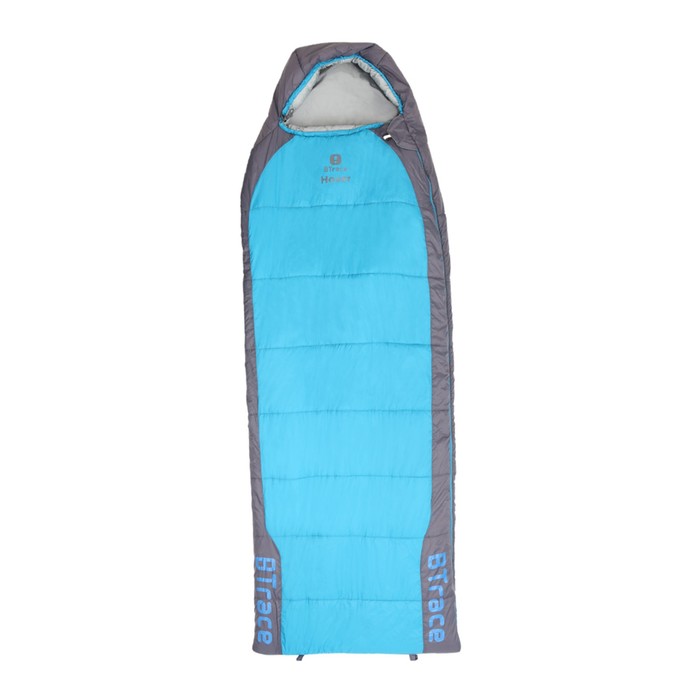 спальный мешок btrace broad левый серый синий Спальный мешок BTrace Hover, левый, цвет серый, синий
