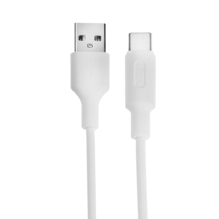 Кабель Hoco X25, Type-C - USB, 2 А, 1 м, PVC оплетка, белый