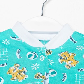 

Боди детское цвет зеленый/машинки, рост 74 см