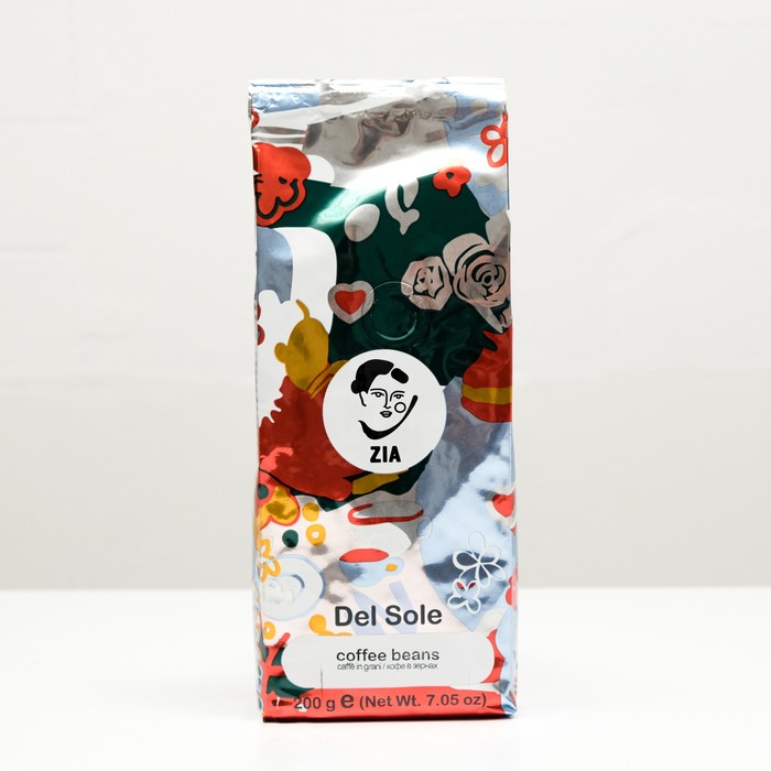 

Кофе ZIA Del Sole, в зернах, упаковка 200 г