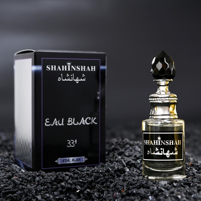 Арома-масло для тела мужское серия “Shahinshah” Eau Black, 10 мл